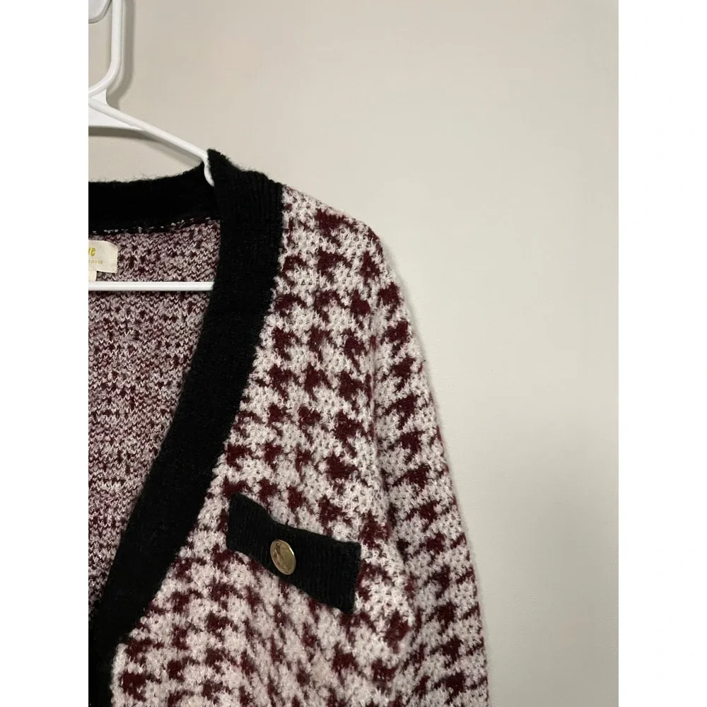 Anthropologie black maroon